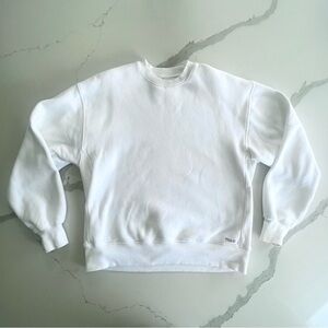 Aritzia TNA Cozy Fleece Boyfriend Crewneck Sweatshirt